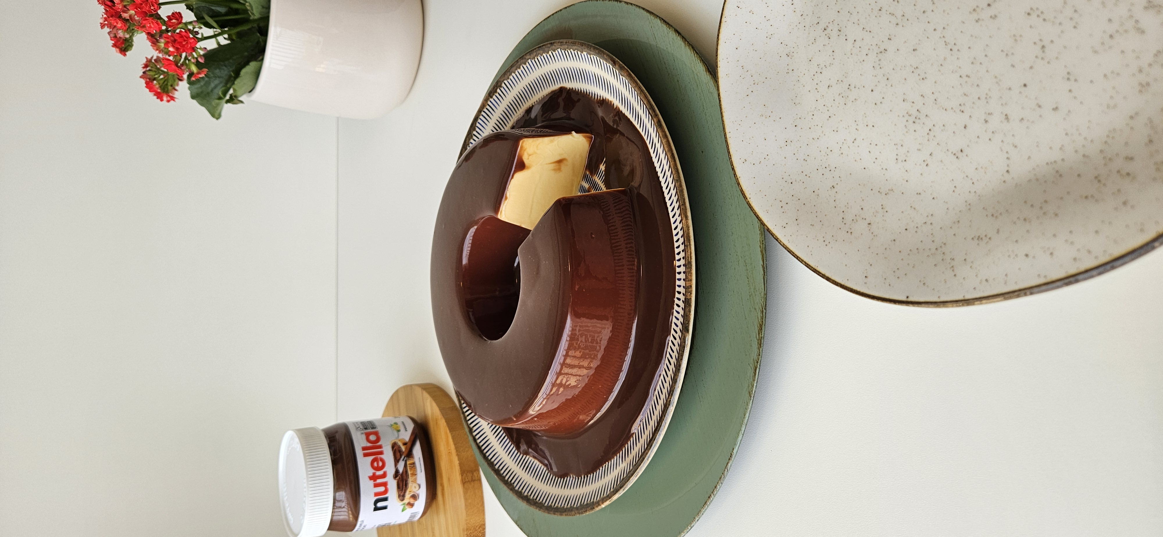 Pudim de Ninho com NUTELLA 1kg - Tamanho Família